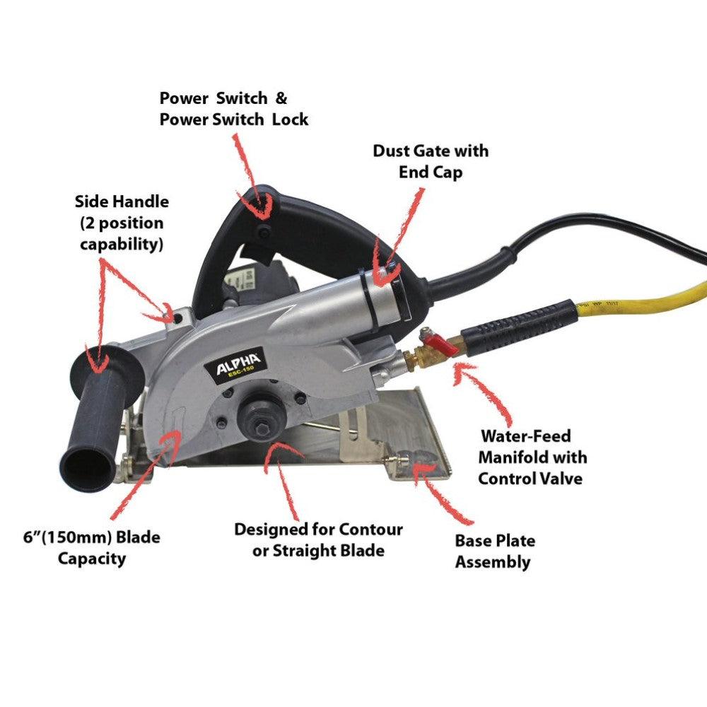 Alpha ESC-150 6" Wet Stone Saw - Image 3