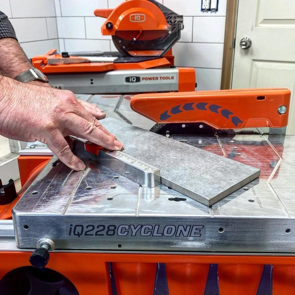 IQ228 CYCLONE 7" DUSTLESS/DRY CUT BENCH TOP TILE SAW WITH ADDITIONAL HARD MATERIAL BLADE - Image 4