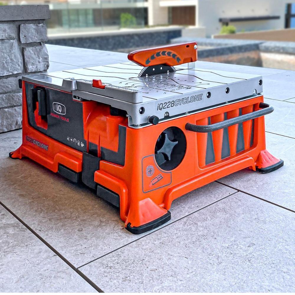 IQ228 CYCLONE 7" DUSTLESS/DRY CUT BENCH TOP TILE SAW WITH ADDITIONAL HARD MATERIAL BLADE - Image 5