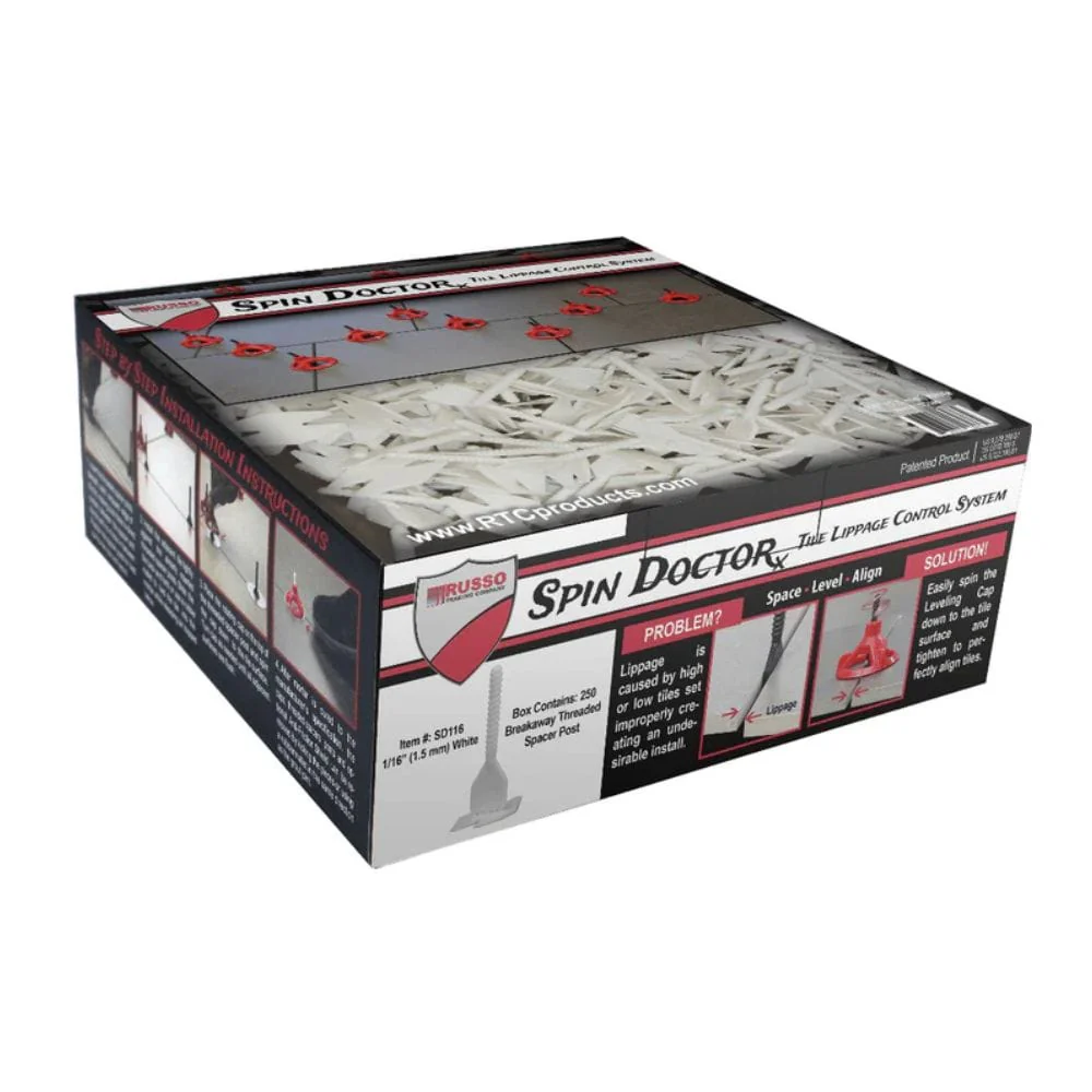 Russo Trading Company Spin Doctor Tile Leveling System 1/16″ Base - Image 2