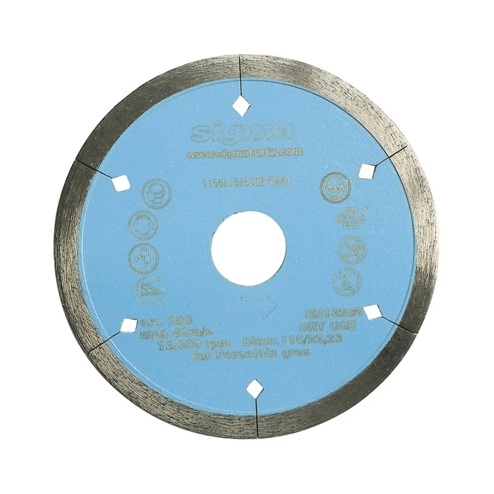 Sigma 75C 4.5" Continuous Rim Diamond Blade