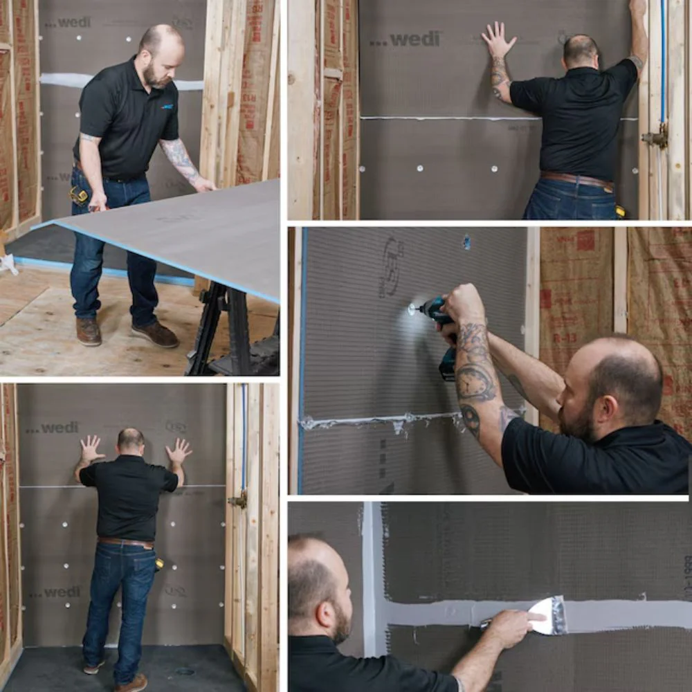 Wedi Building Panel 36" x 60" x 1/2" Waterproof Tile Backer Board – Pallet - Image 4