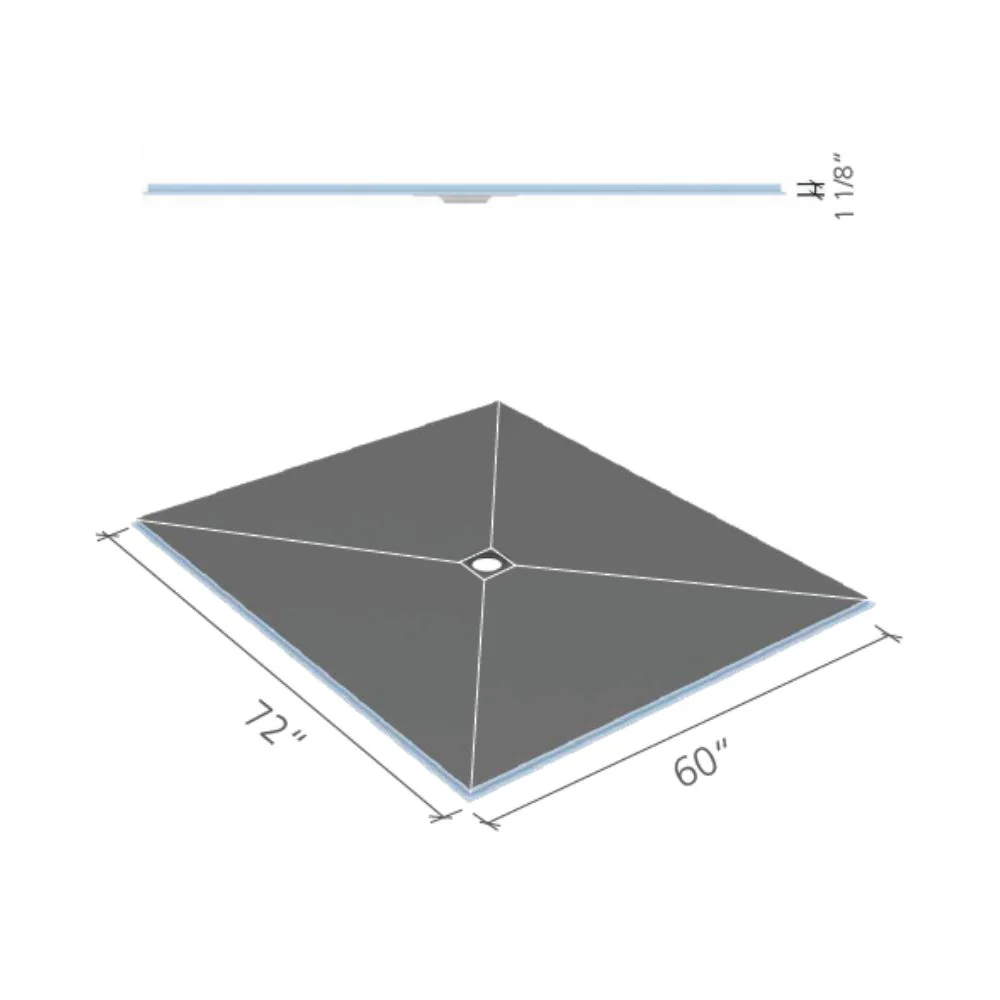 wedi Fundo Curbless Shower Base - Image 10
