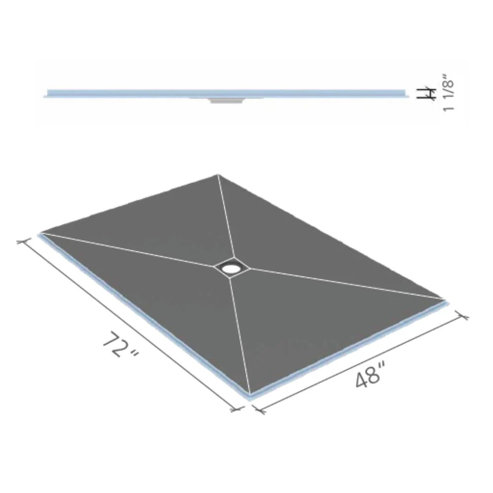 wedi Fundo Curbless Shower Base - Image 3