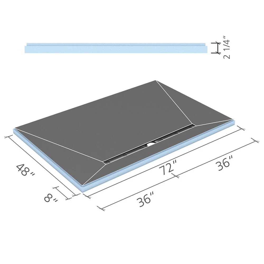 wedi Fundo Linear Shower Base - Image 3
