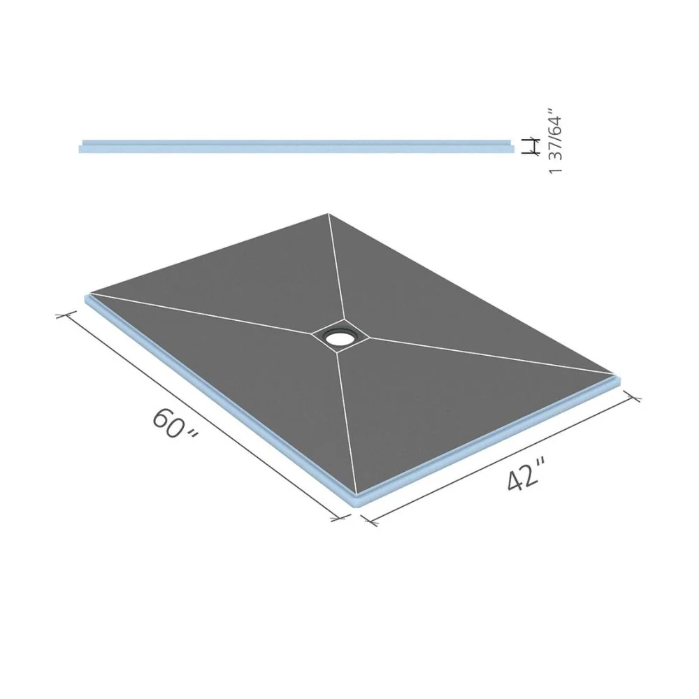 wedi Fundo Center Drain Shower Base - Image 13
