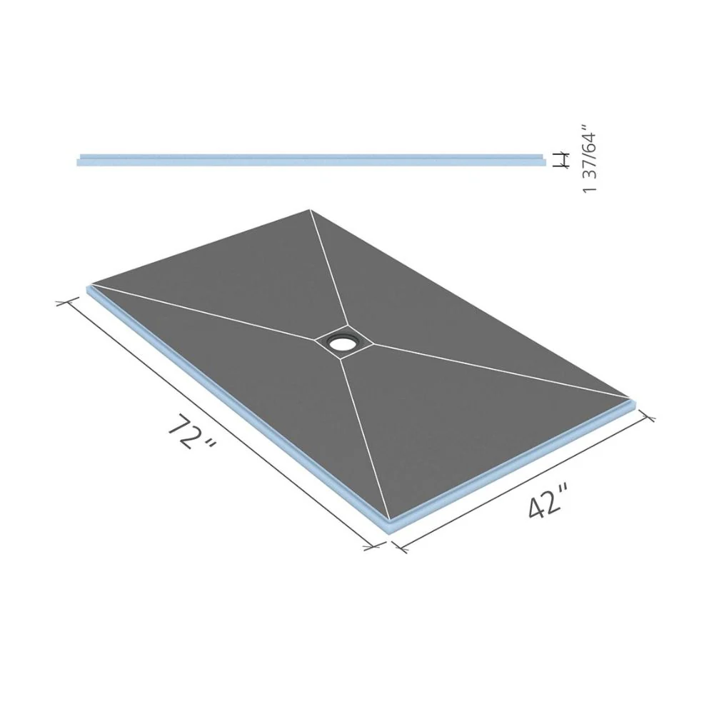 wedi Fundo Center Drain Shower Base - Image 14