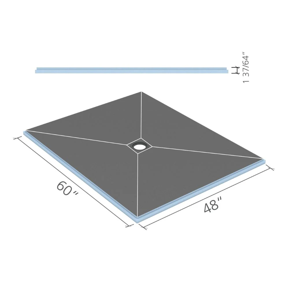 wedi Fundo Center Drain Shower Base - Image 5