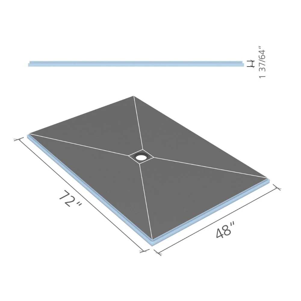 wedi Fundo Center Drain Shower Base - Image 6